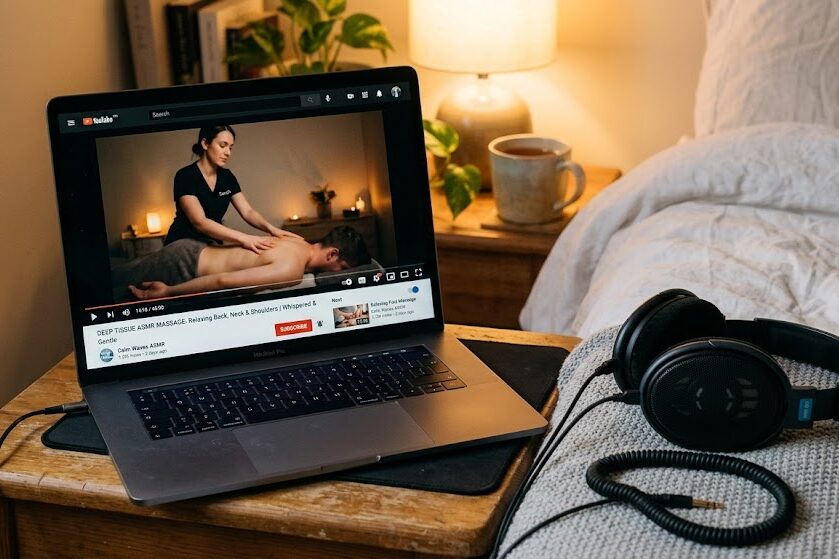 Watch relaxing ASMR massage videos