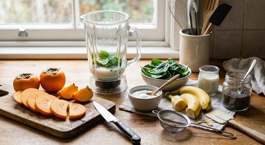 Use kitchen tools for persimmon recipes and storage