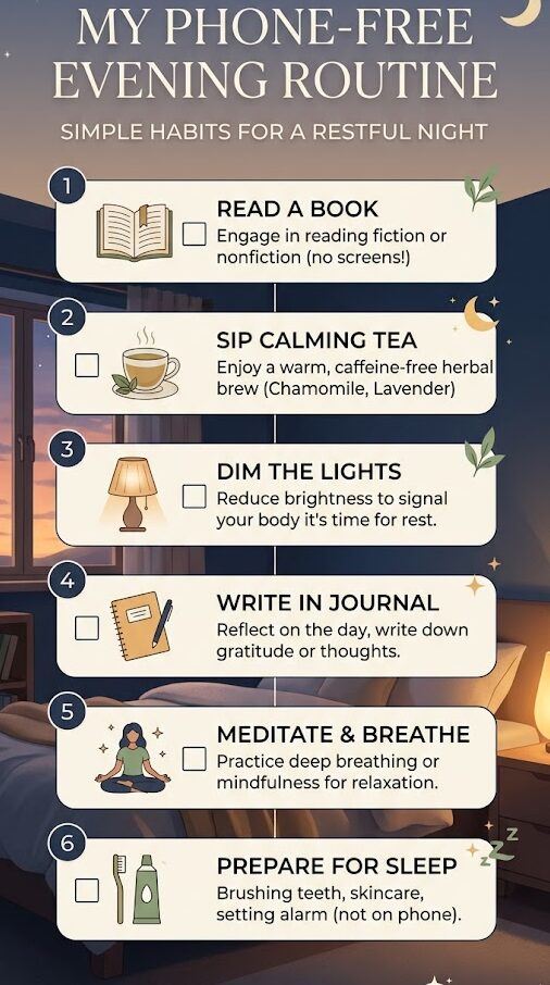 Build healthy nighttime routine for better sleep