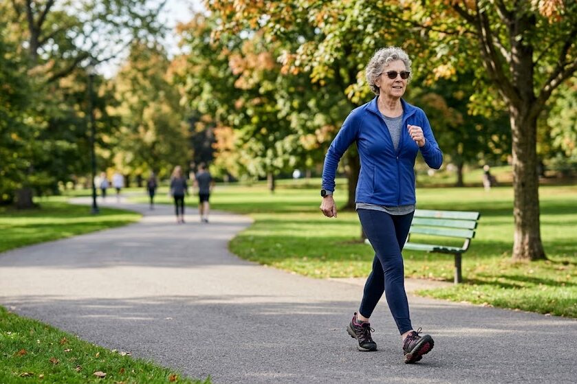 Practice Japanese interval walking safely for seniors