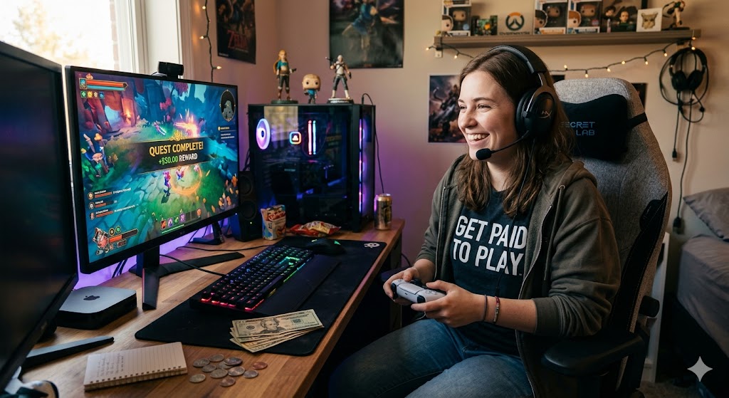 Get paid to play games