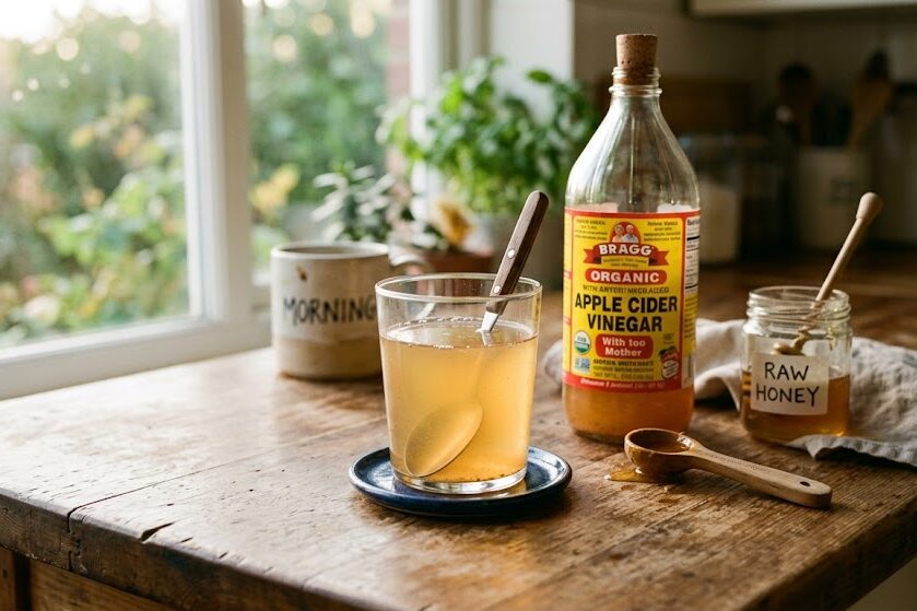 Prepare apple cider vinegar morning routine