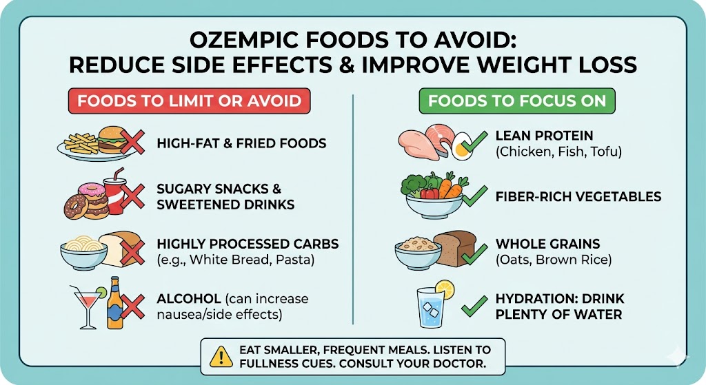Ozempic foods to avoid
