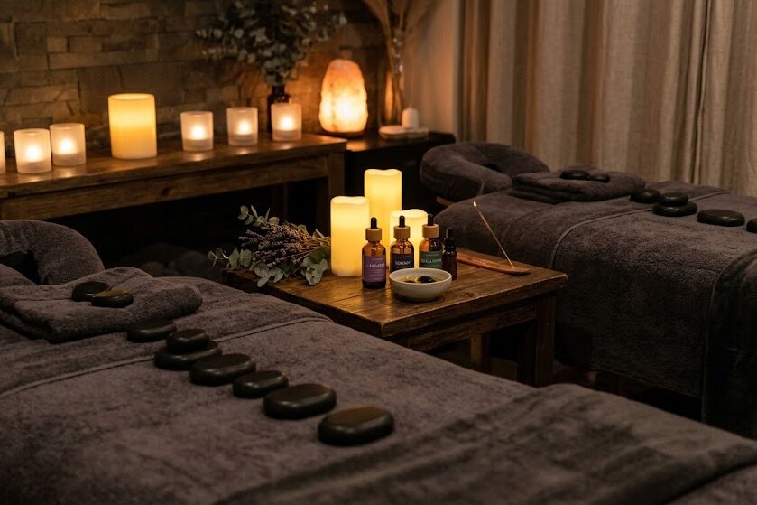 Relax with hot stone couples massage therapy
