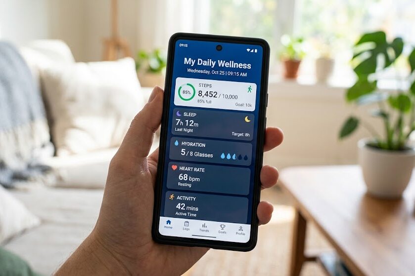 Track holistic fitness habits with wellness apps