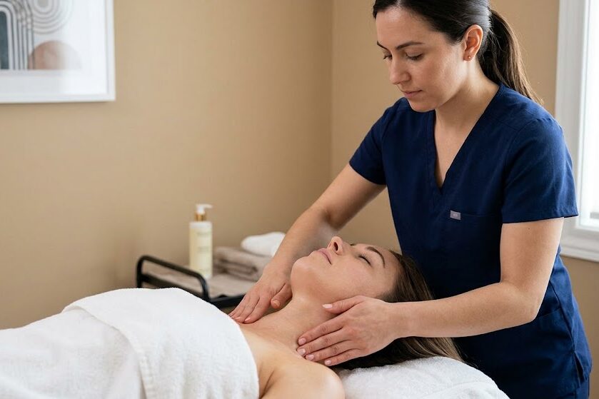 Perform lymphatic drainage massage therapy techniques
