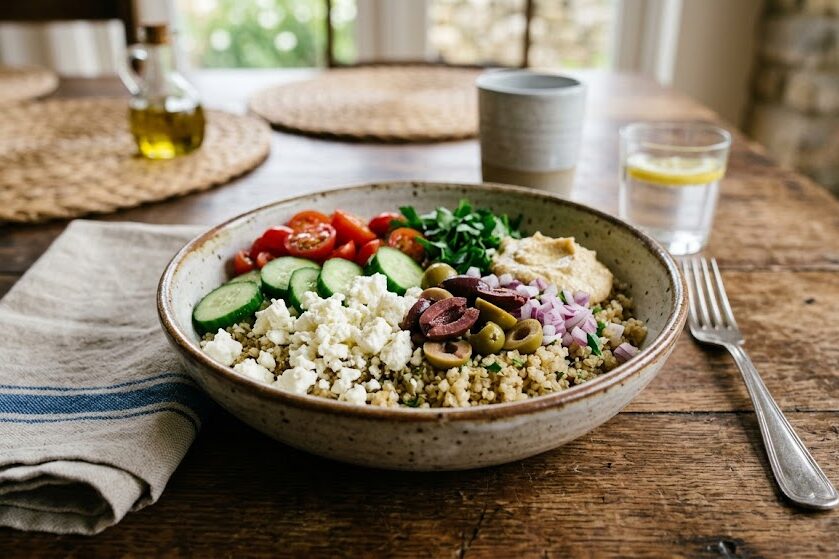 Prepare Mediterranean quinoa bowl recipe at home