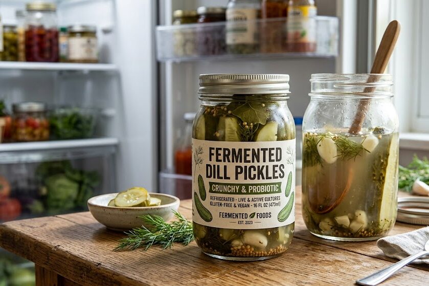 Choose fermented pickle juice for gut health