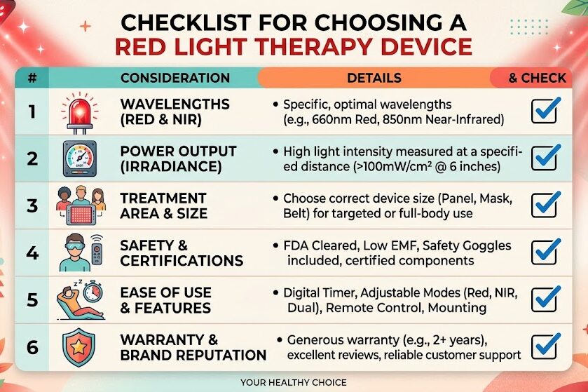 Choose red led light skin treatment device