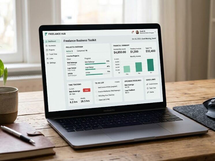Manage freelance projects using productivity tools