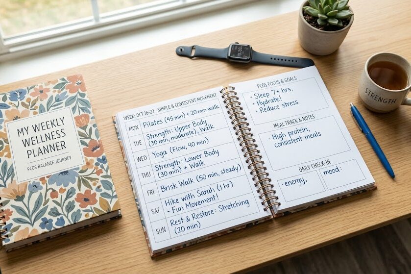 Create exercise for PCOS schedule