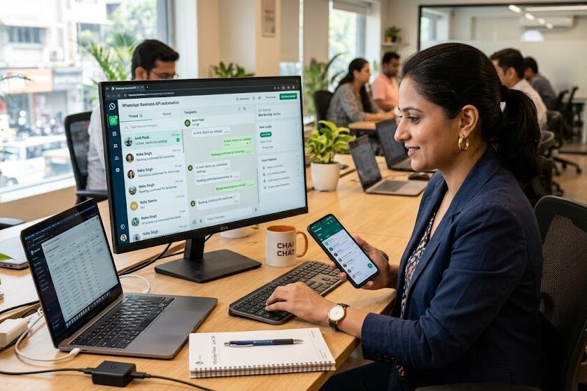WhatsApp Business Automation dashboard