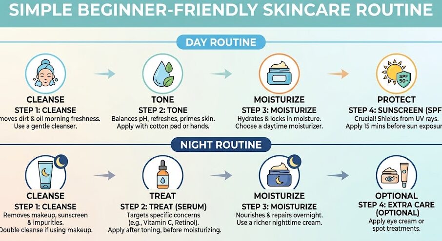 Build peptide skincare routine for healthy skin