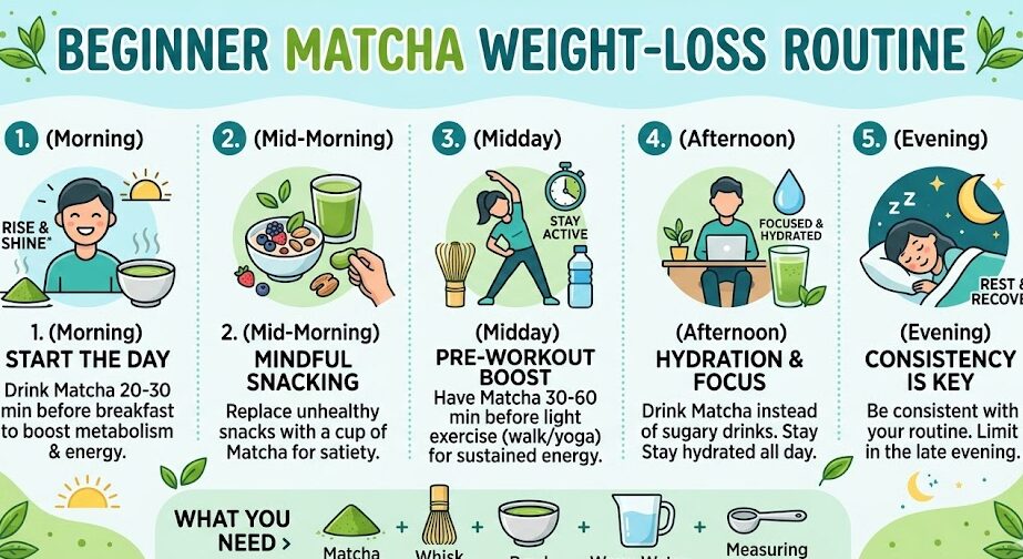 Build matcha and weight loss routine for beginners