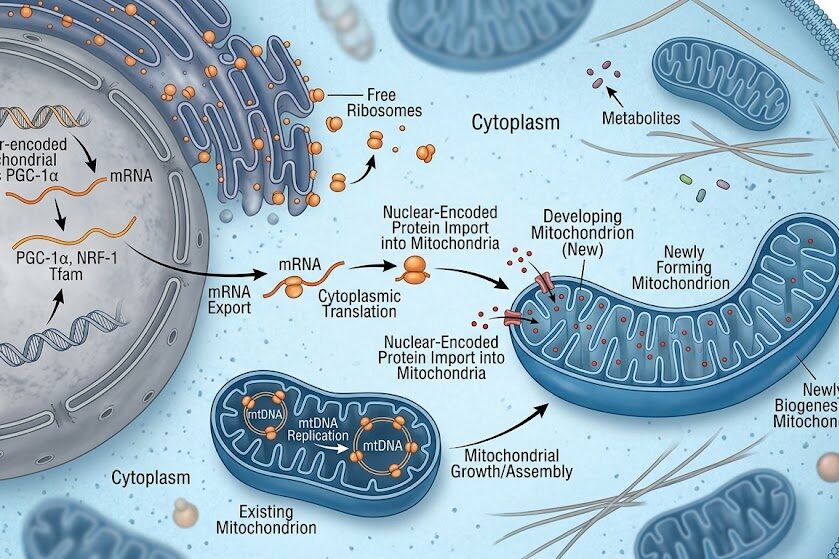 Growth of new mitochondria through exercise
