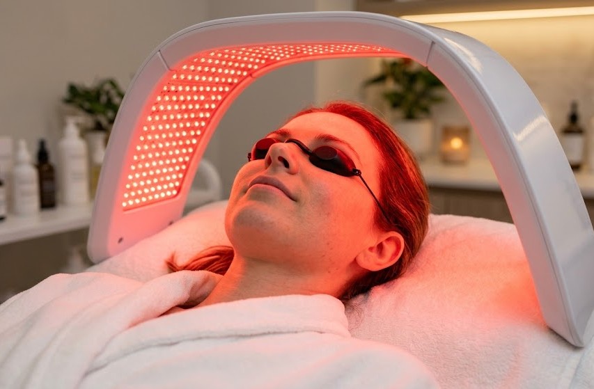 red LED light skin treatment