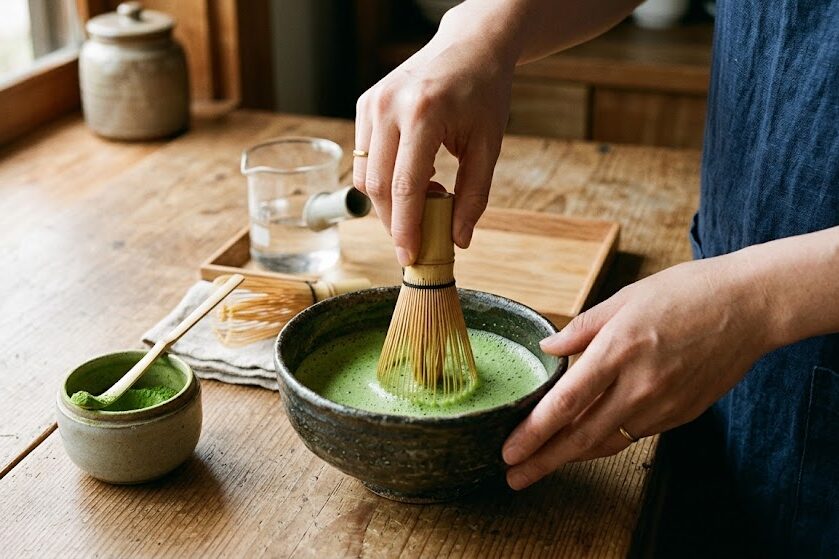 Prepare matcha and weight loss drink correctly