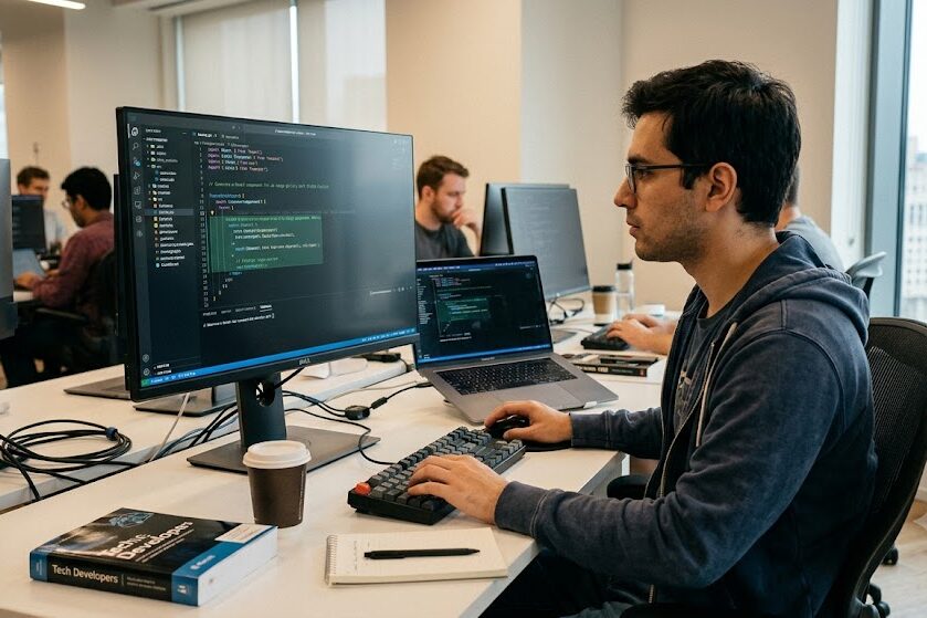 GitHub Copilot assisting with frontend development