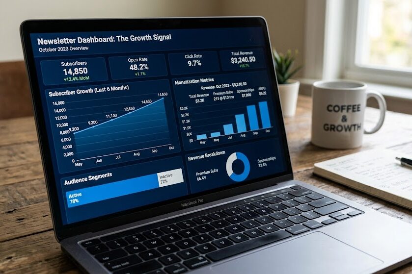 Track newsletter monetization performance in email platform