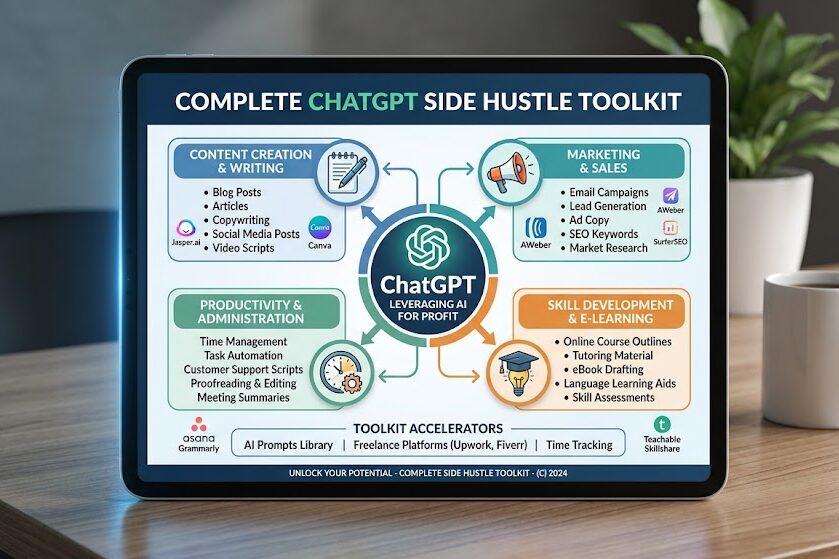 Build ChatGPT side hustle systems for online income