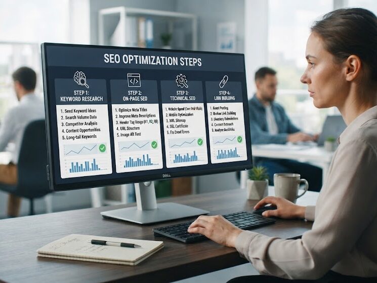 Optimize AI website flipping SEO