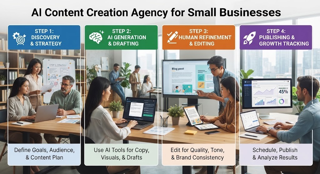 AI Content Creation Agency for Small Businesses