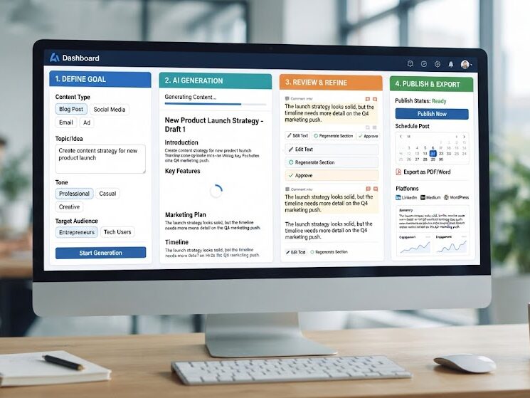 Create AI website flipping content workflow