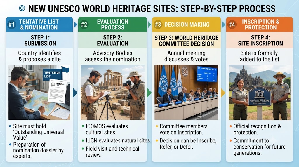 New UNESCO World Heritage Sites