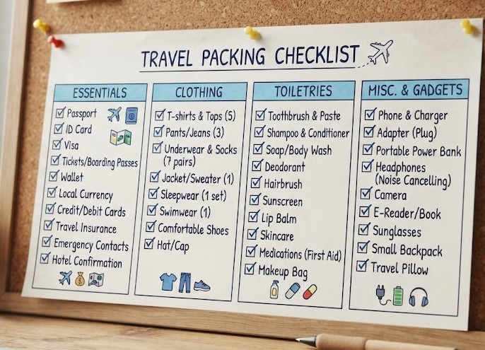 Travel Packing Checklist