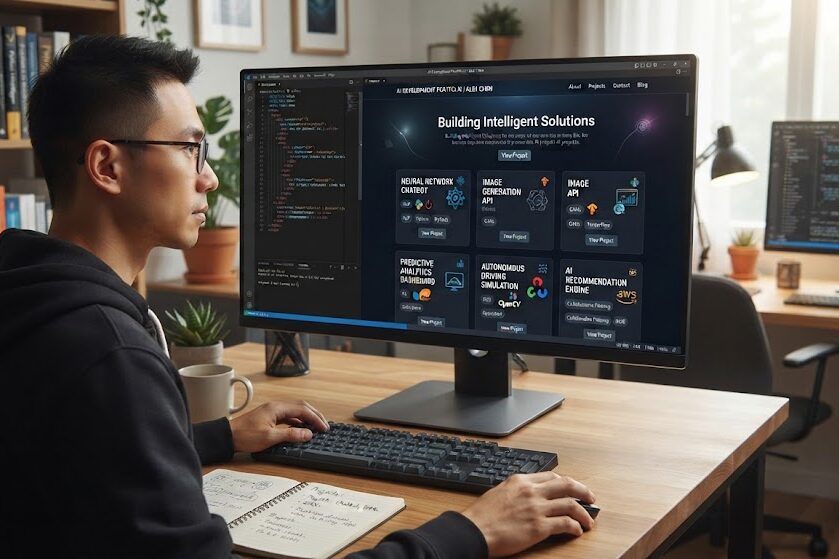 Showcase AI coding assistant business portfolio