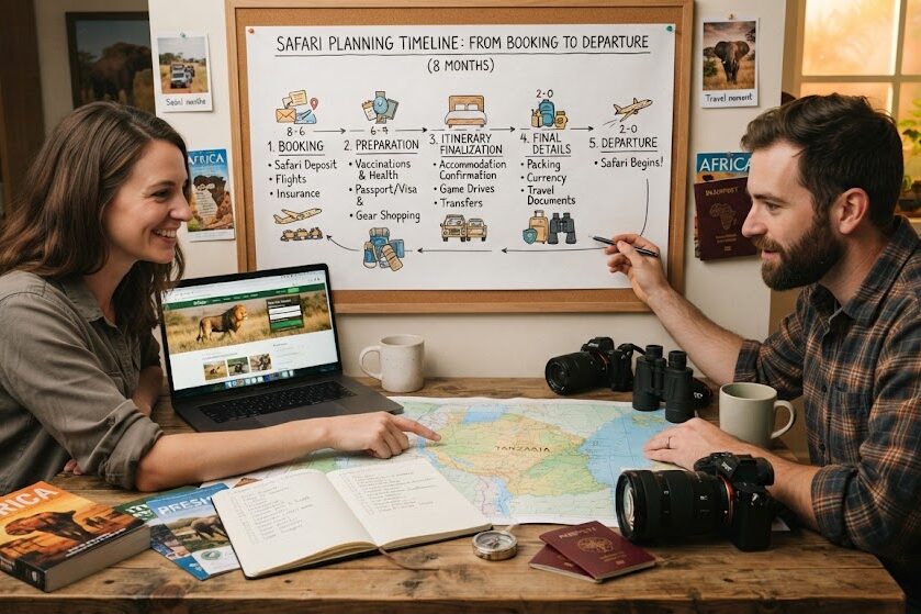 Plan couples safari adventure step by step