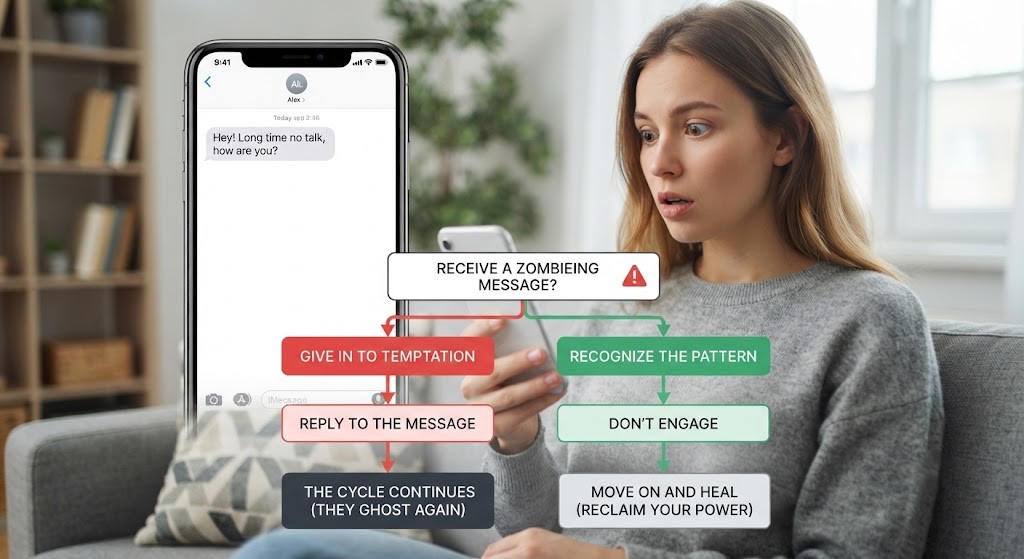 Choose a response to zombieing in dating