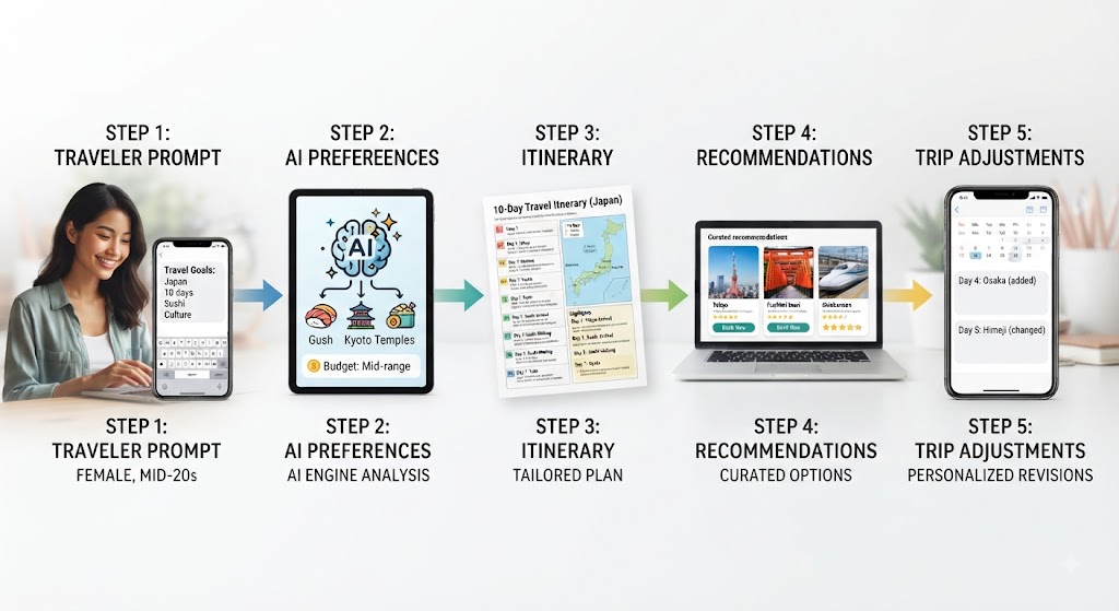 How an AI travel companion creates a personalized itinerary