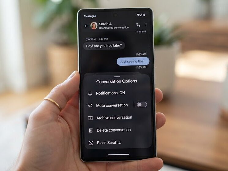 Manage ghosting messages with phone communication settings