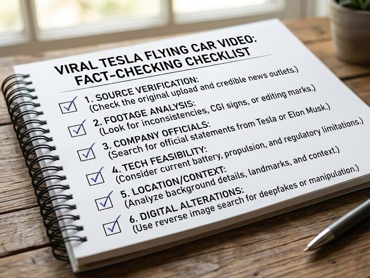 Verify Tesla flying car news using official announcements and independent reporting