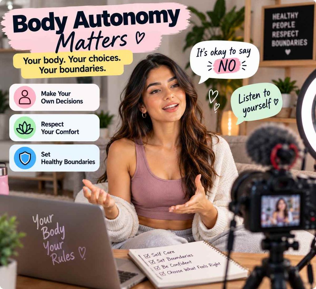 Explore body autonomy discussions on social media